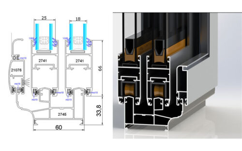 پنجره کشویی AS-60