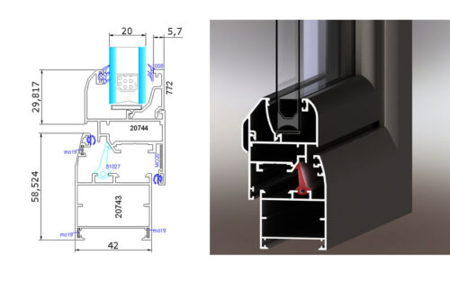 در و پنجره لولایی AH-42