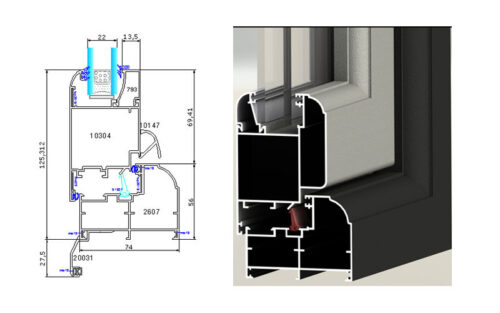 درب لولایی AH-74