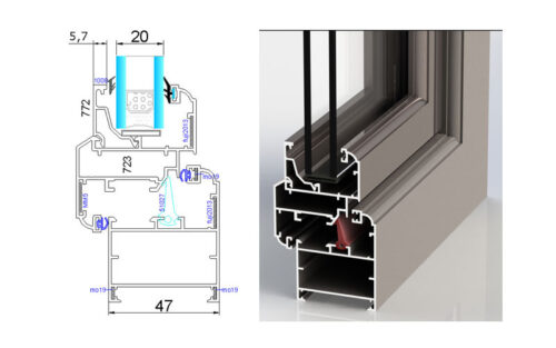 پنجره لولایی AH-47