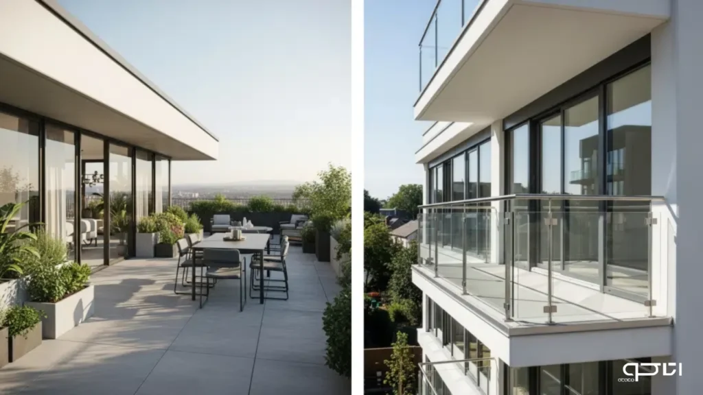 پنجره کشویی بالکن