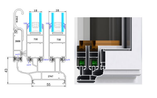 پنجره کشویی AS-55