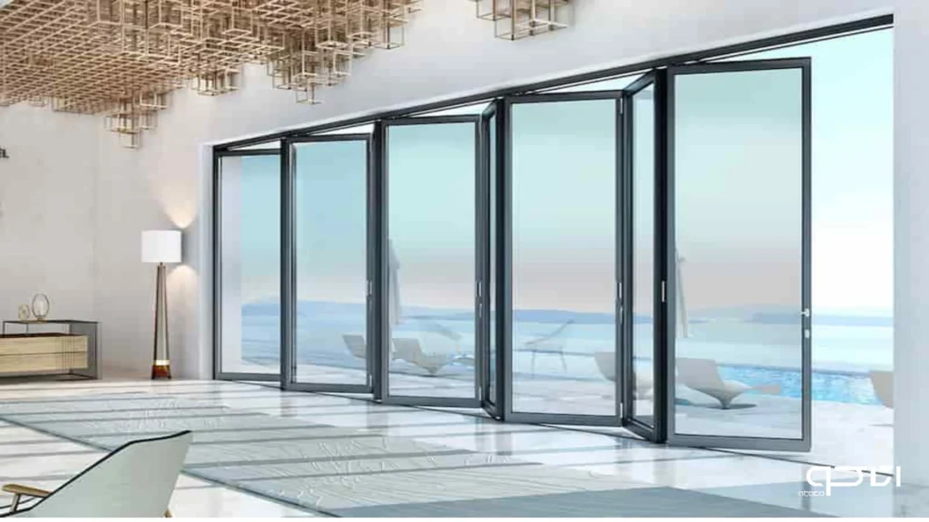 بالکن شیشه ای تاشو آکاردئونی