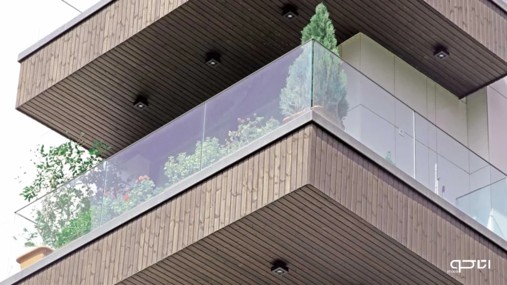 نرده شیشهای اکسپوز