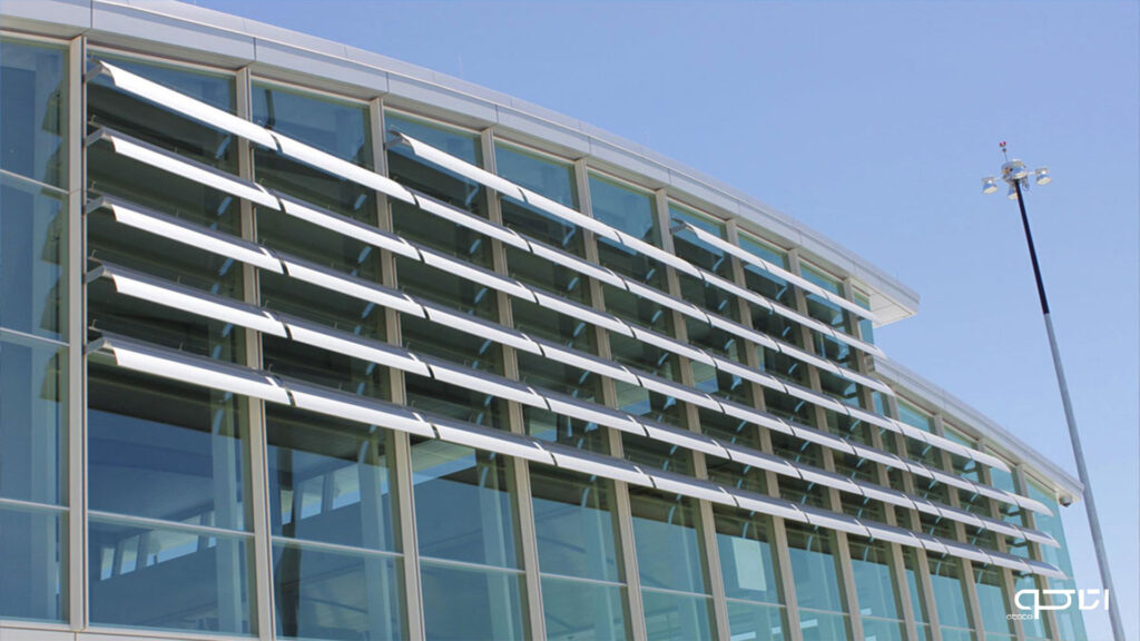 لوور آلومینیومی در نما