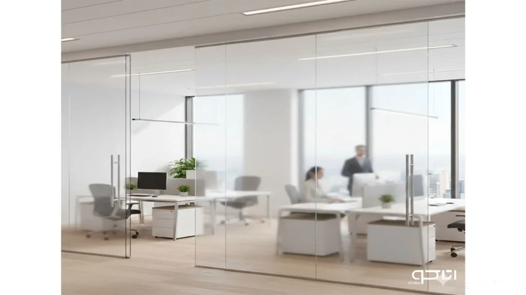 شیشه ساتینا در فضاهای اداری