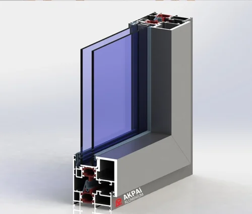 درب و پنجره لولایی لنگه مخفی th68