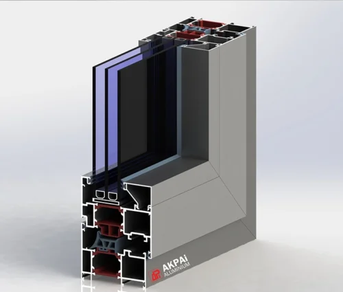 درب و پنجره لولایی لنگه مخفی ترمال بریک TH78