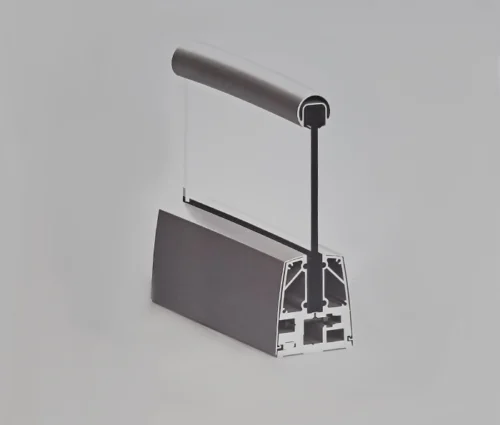 سیستم نرده شیشه ای دو تکه