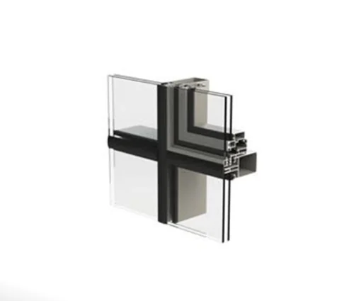 نمای کرتین وال نیم کپ